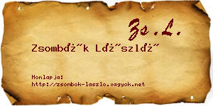 Zsombók László névjegykártya